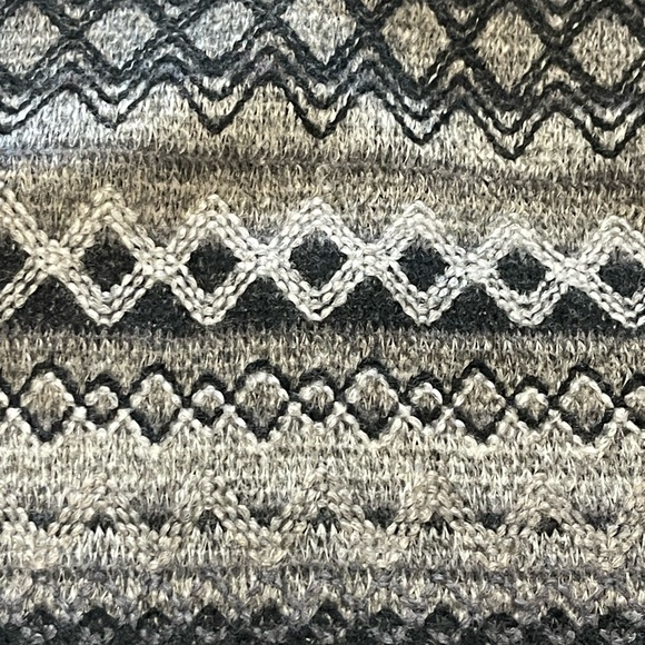 Skhoop Black and Gray Tapestry Mini Skirt With Side Zipper, Scandinavian, Size S - Picture 9 of 13